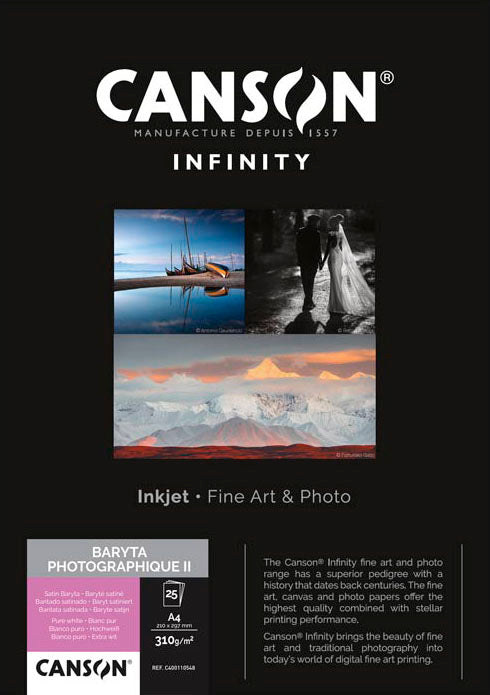 Canson Infinity Baryta Photographie II – 310gsm