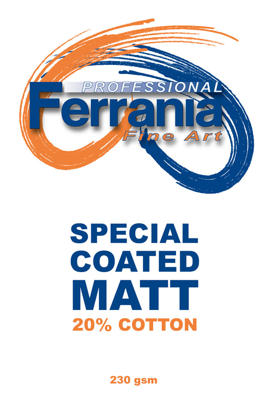 Ferrania Special Coated Matt 20% cotton – 230gsm